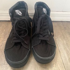 Vans black/black Sk8-Hi sneakers